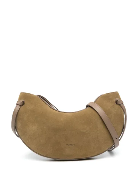 Yuzefi Fortune Cookie suede shoulder bag