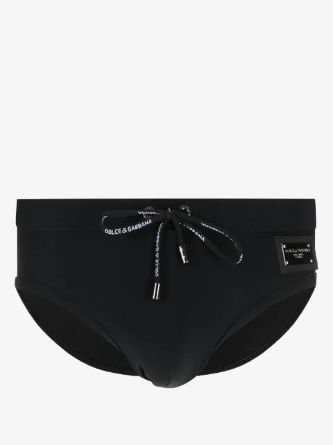 Dolce & Gabbana traje de baño con placa del logo
