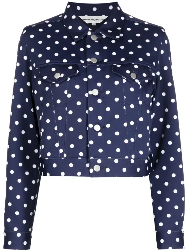 Comme des garcons shop polka dot jacket