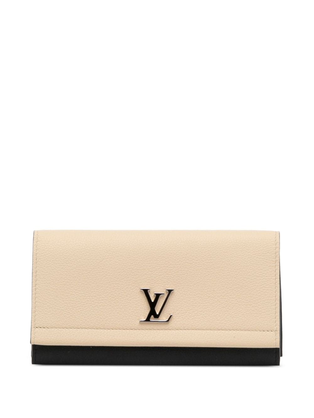Louis Vuitton Lockme Beige Leather Wallet (Pre-Owned)