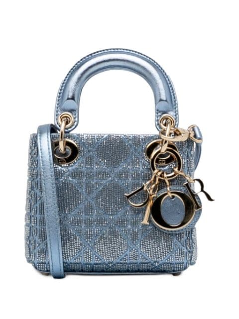 Christian Dior - pre-owned Micro Beaded Lady Dior two-way bag