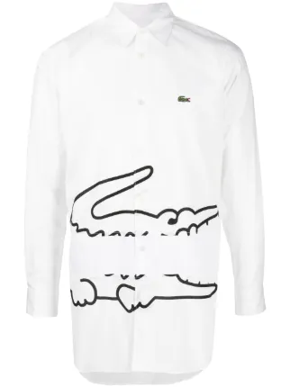 Comme Des Garçons Shirt x Lacoste シャツ | ホワイト | FARFETCH JP