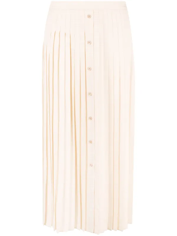 スカート PRADA Pattern Silk Pleats Skirt PRADA Pattern Silk Pleats Skirt