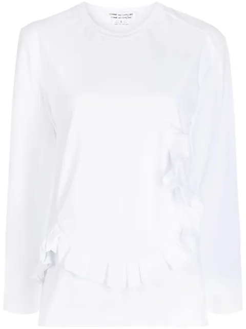 Comme Des Garçons Comme Des Garçons ruffled-detail crew-neck sweatshirt