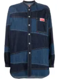 Kenzo Paris patchwork denim shirt - Blue