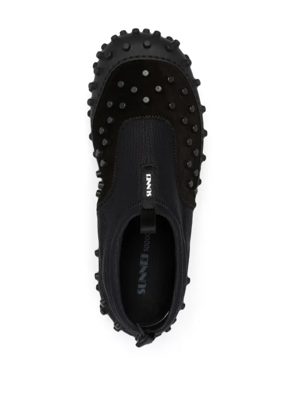 Sunnei stud-embellished Leather Sneakers | Black | FARFETCH