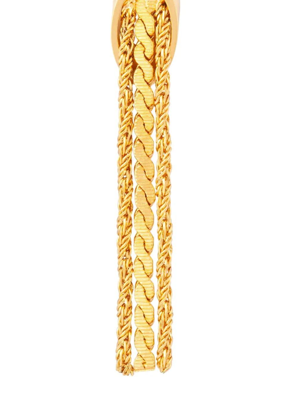 Susan Caplan Vintage 1980s tassel drop earrings - Goud