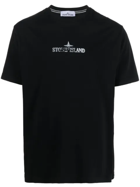 Stone Island logo-print cotton T-shirt