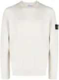 Stone Island Compass-patch crew-neck sweatshirt - Neutrals