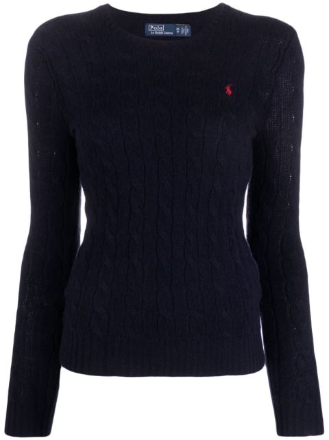 Polo Ralph Lauren logo-embroidered wool-cashmere jumper Women