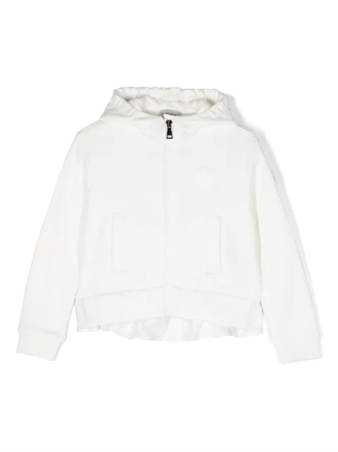 Moncler Enfant logo-patch cotton hooded jacket