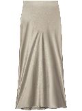 FRAME silk midi skirt - Neutrals