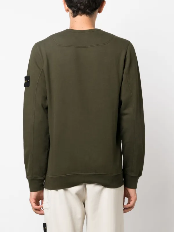 Stone island crewneck discount green