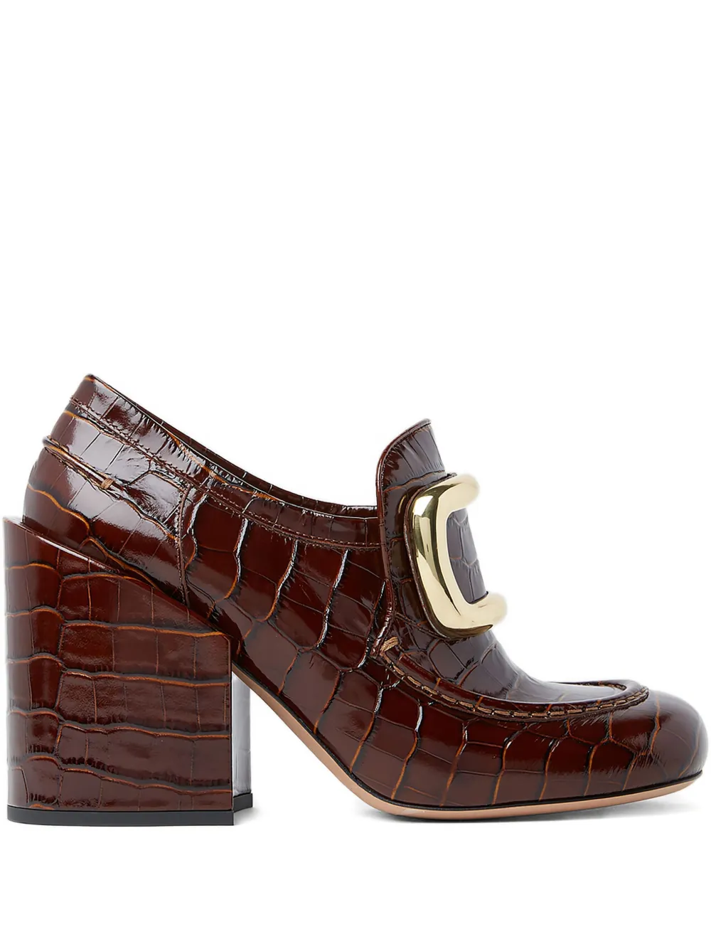 Sportmax leather pumps Brown