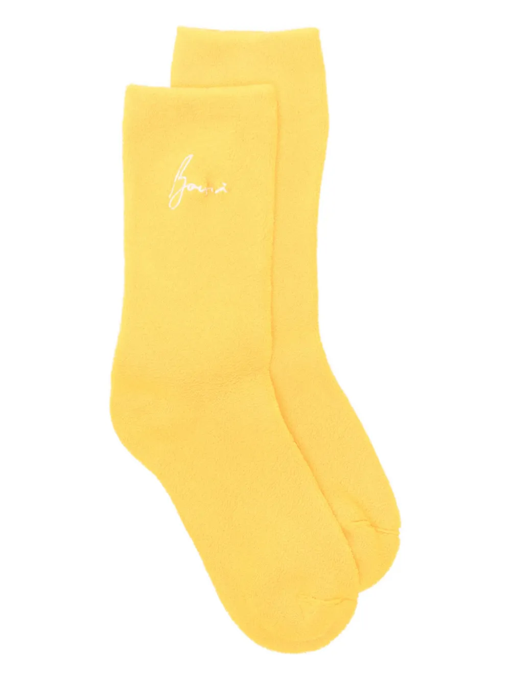 Bonsai embroidered cotton socks | Orange | Image 1