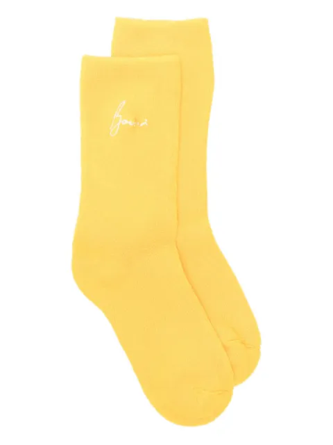 Bonsai embroidered cotton socks