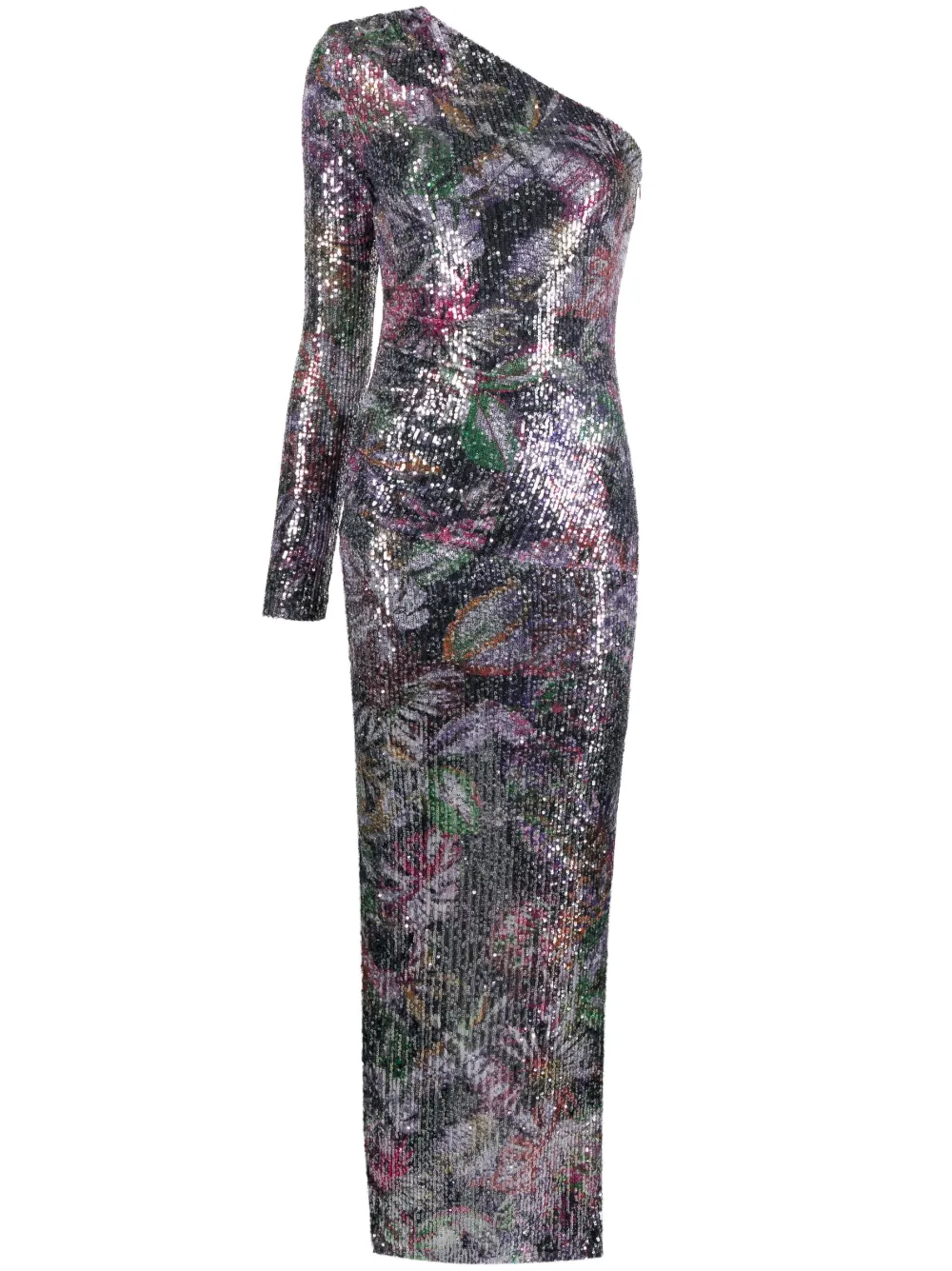 Just Cavalli Maxi-jurk met bloemenprint Zwart