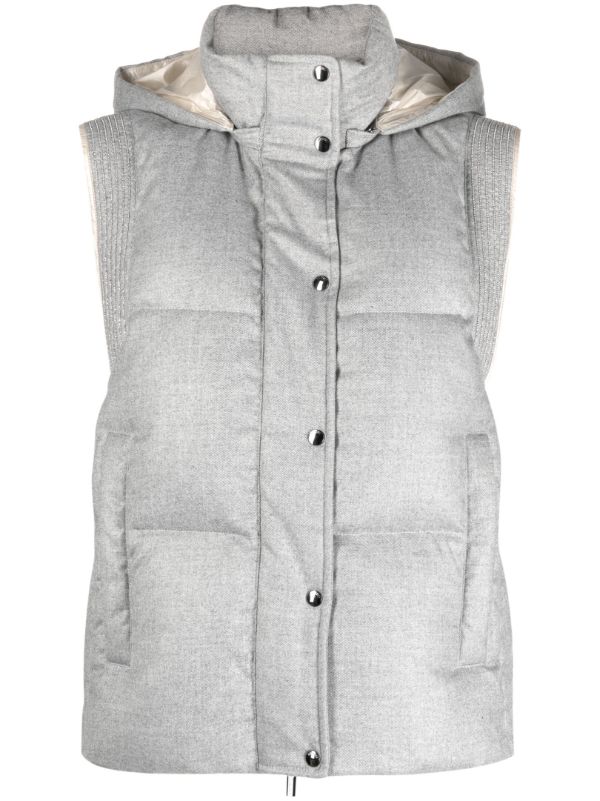 Grey down sales vest