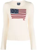 Polo Ralph Lauren flag-intarsia jumper - Neutrals