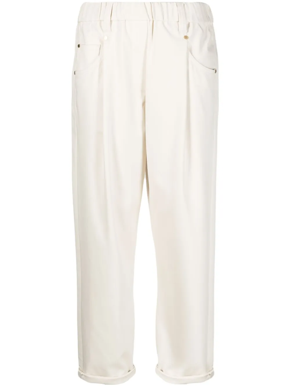 Brunello Cucinelli straight-leg cropped trousers
