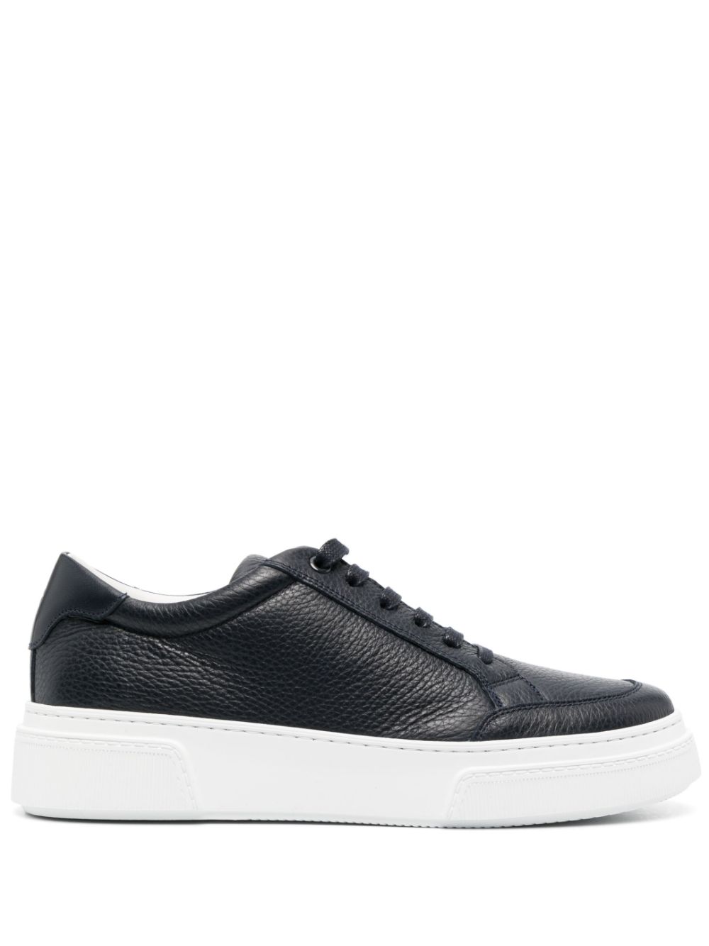 Giorgio Armani Herren pebbled leather sneakers Men