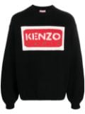 Kenzo logo-detail knit jumper - Black