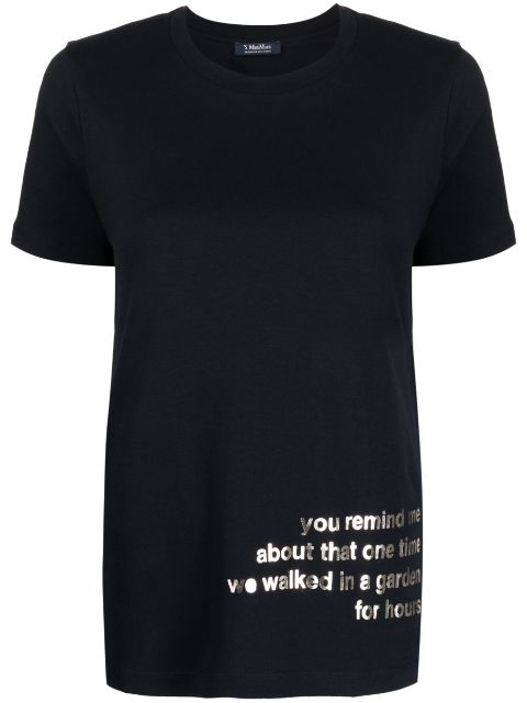 'S Max Mara metallic-print cotton T-shirt Women