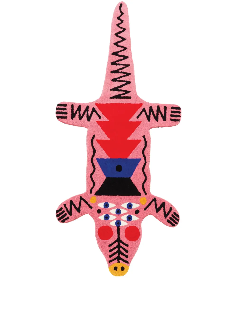 Qeeboo Oggian Crocopink M carpet | Pink | Image 1