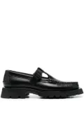 Hereu Alber T-bar leather loafers - Black