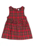 Siola bow-detail plaid flared dress