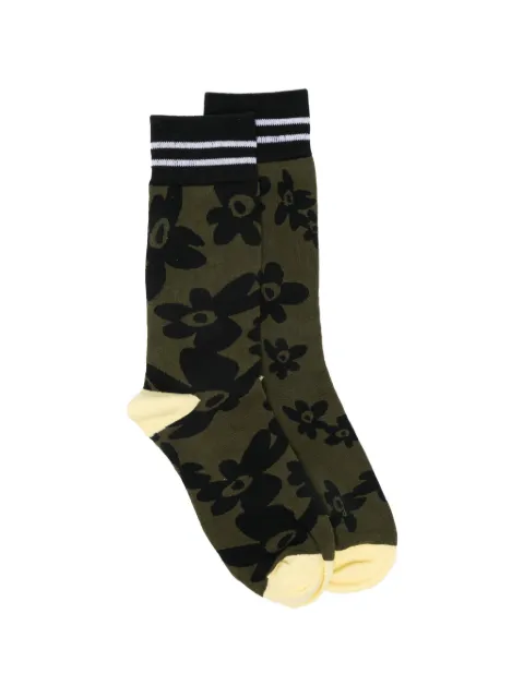 Perks And Mini floral striped socks