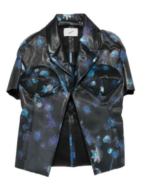 Coperni holographic floral-print jacket