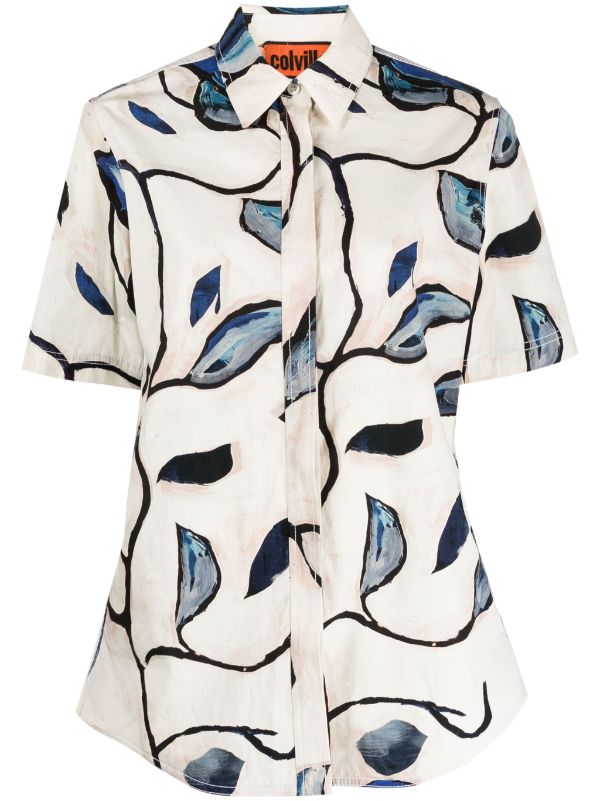 Colville Library leaf-print Shirt - Farfetch