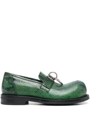 Green deals prada loafers