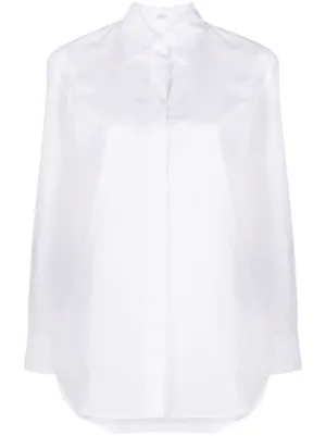 【美品】  THE ROW / ザロウ | 2024SS | rigel flared poplin shirt シャツ | XS | オフホワイト | レディース THE ROW - 【美品】 THE ROW / ザロウ | 2024SS | rigel flared poplin