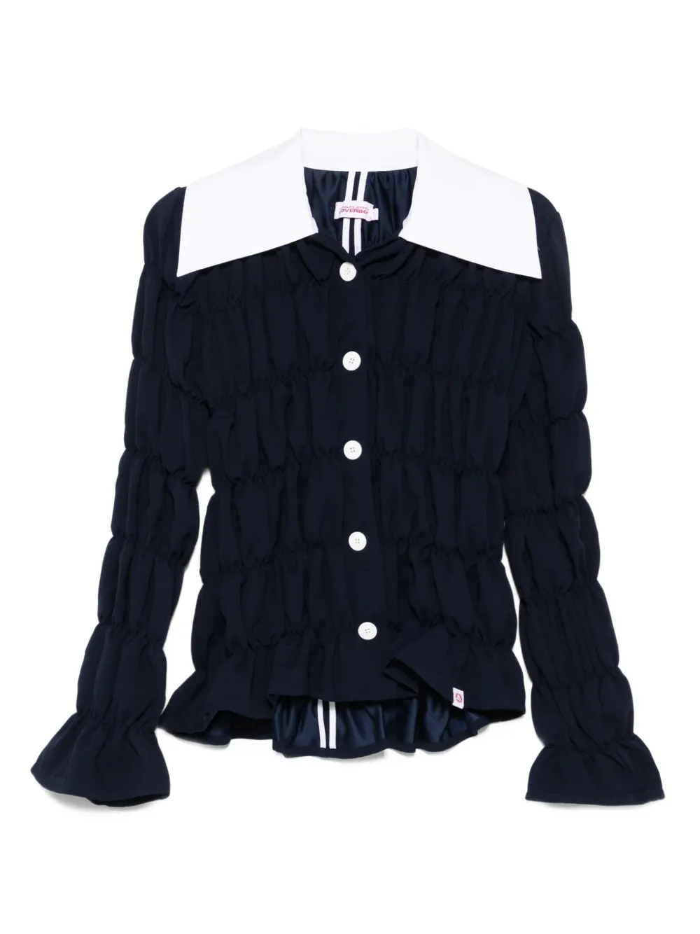 Charles Jeffrey Loverboy Shirred blouse | Blue | Image 1