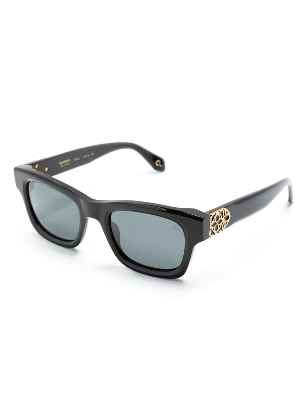 Etnia Barcelona logo-plaque wayfarer-frame sunglasses - Zwart