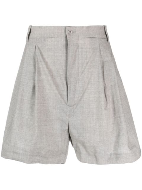 Hed Mayner pleated virgin wool shorts