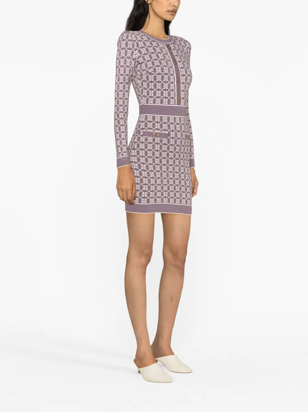 Elisabetta Franchi Logo Embroidery Dress main image 1