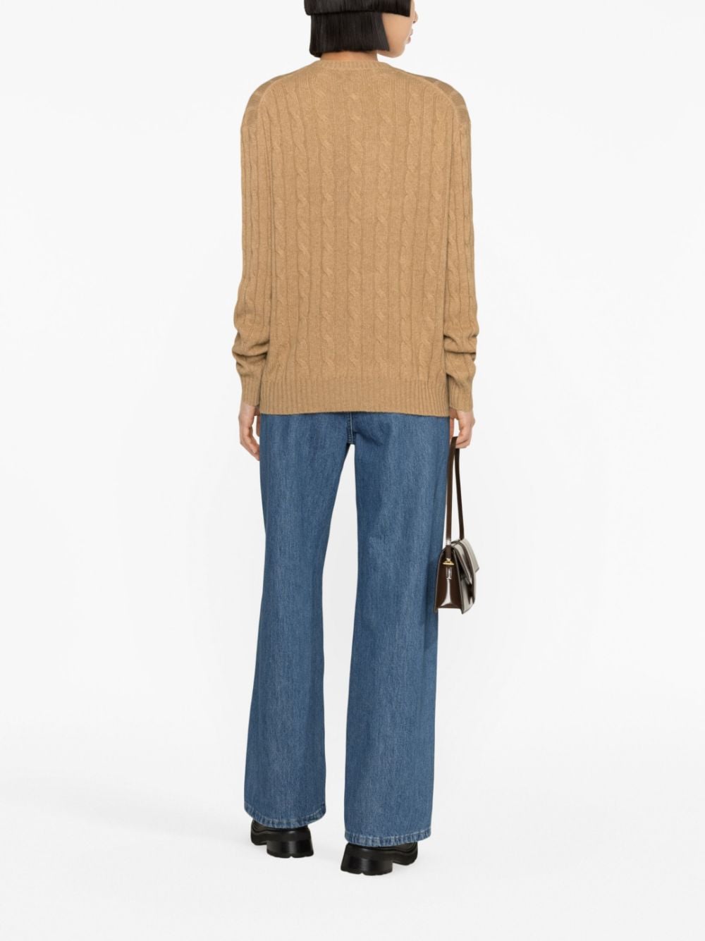 POLO RALPH LAUREN CABLE-KNIT CASHMERE JUMPER 