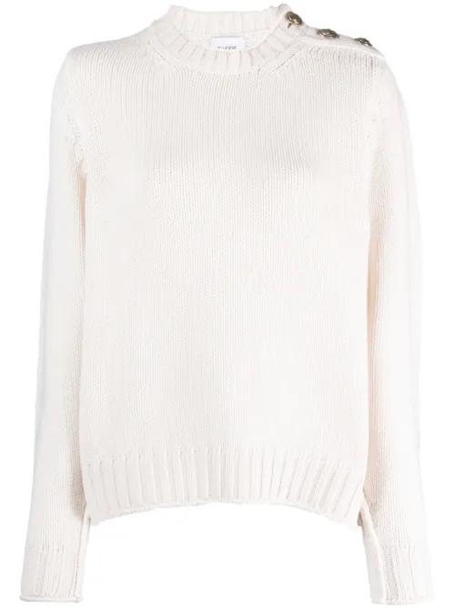 Pull en cachemire à épaule boutonnée - Barrie - Modalova