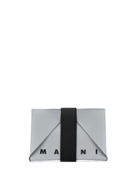 Marni logo-print tri-fold wallet Men