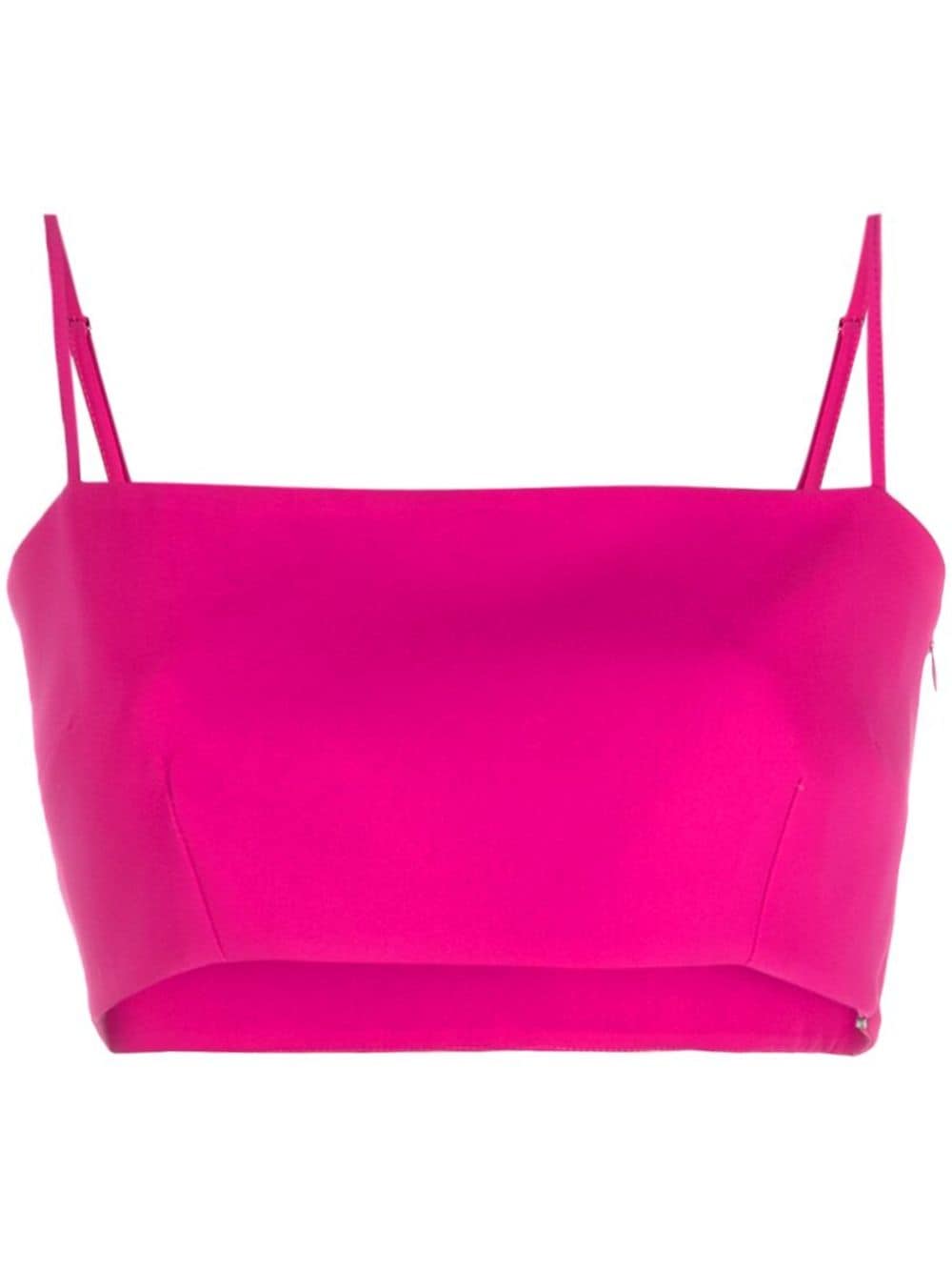 P.A.R.O.S.H. square-neck crop top - Pink