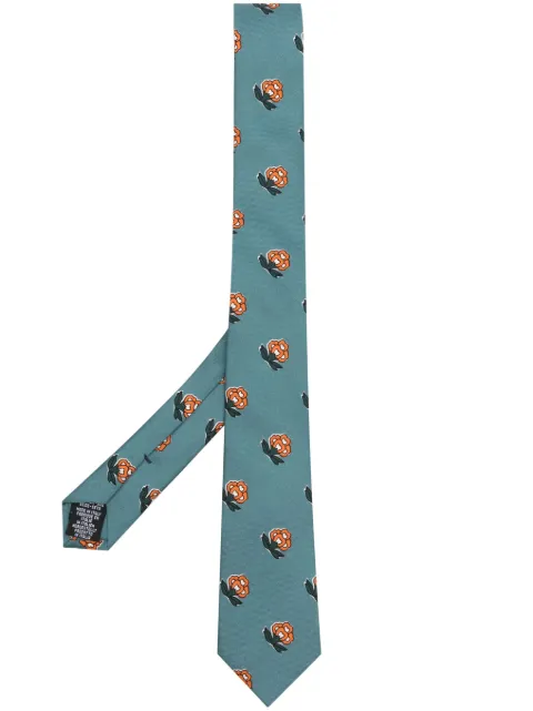 Paul Smith patterned floral-print silk tie