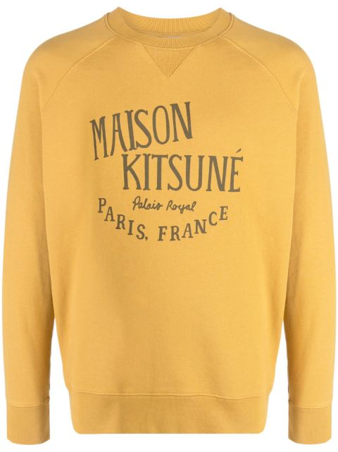 Maison Kitsune logo-print crew-neck sweatshirt Men