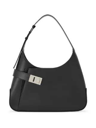 Salvatore Ferragamo ワンショルダー ホーボー ガンチーニ Ferragamo ホーボー ガンチーニバックル ショルダーバッグ | ブラック