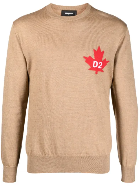 DSQUARED2 fine-knit crew-neck jumper