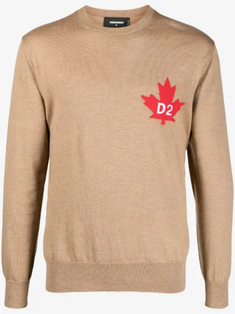 DSQUARED2 fine-knit crew-neck jumper