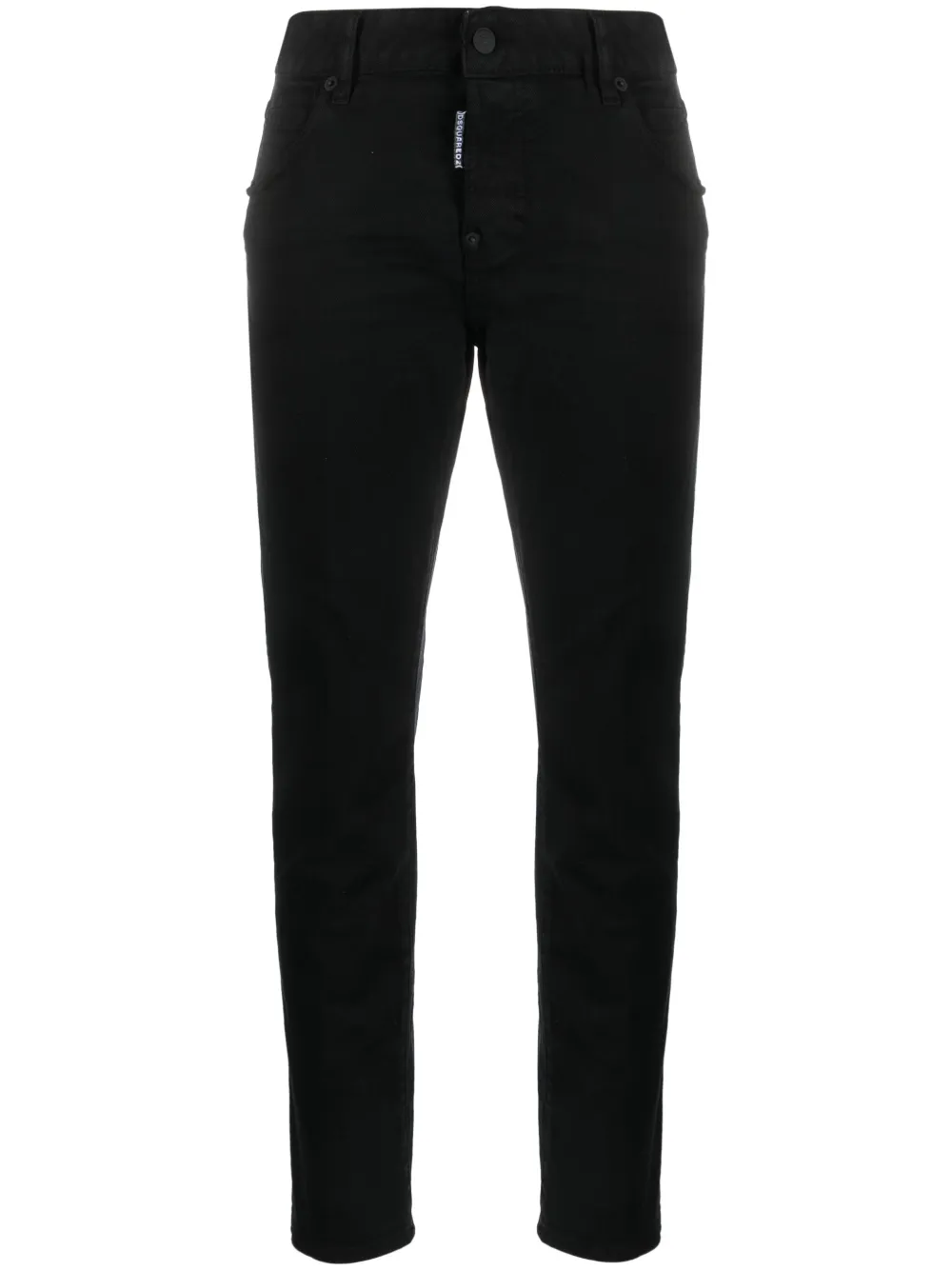 low-rise cropped skinny jeans