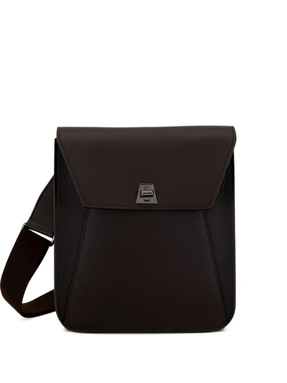 Akris mini Anouk leather crossbody bag - Marron Akris mini Anouk leather crossbody bag - Marron